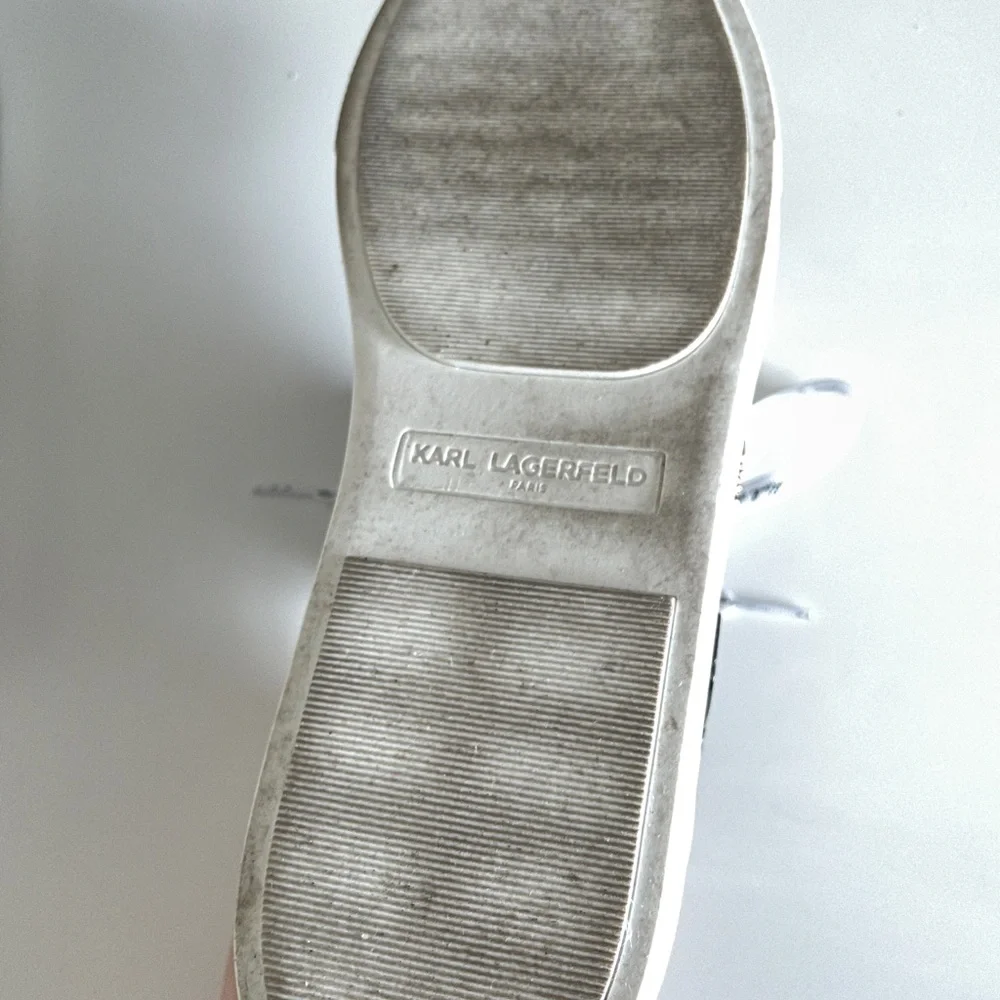 Karl Lagerfeld Black Sneakers with Heart and Cat Accents - Picture 7 of 9